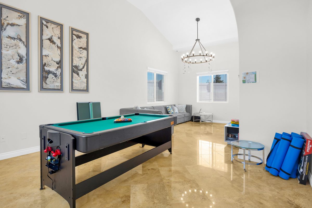 play billiards and so much more in our game room at Tranquility Recovery Center
