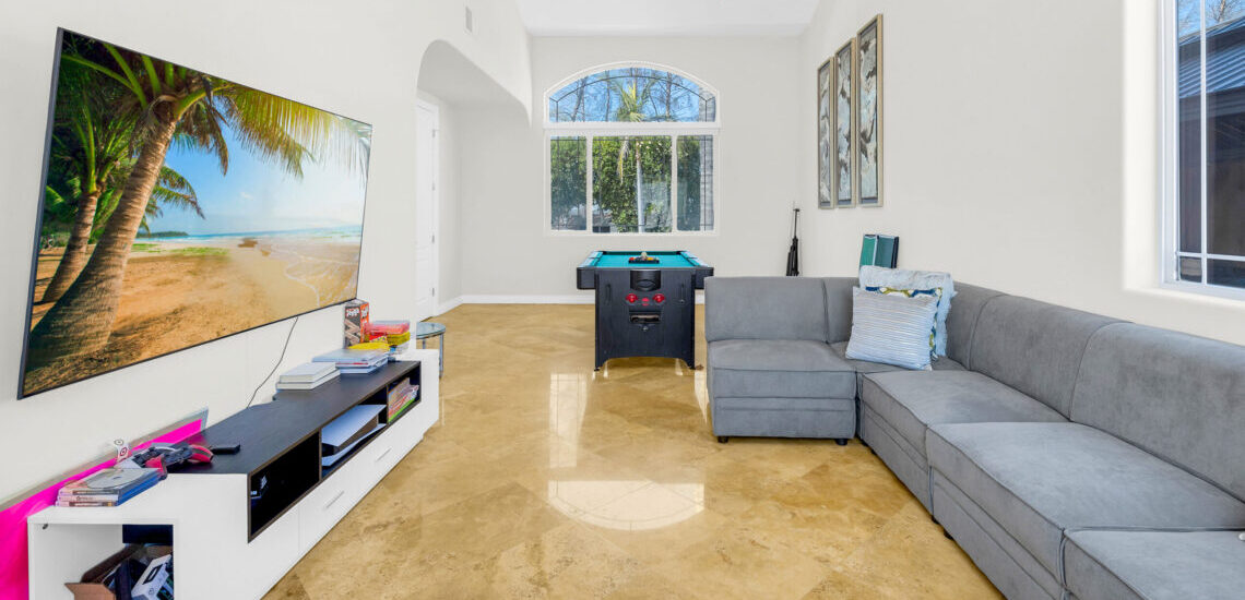 A relax room in rehab center