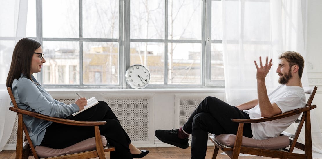 A psychotherapy session