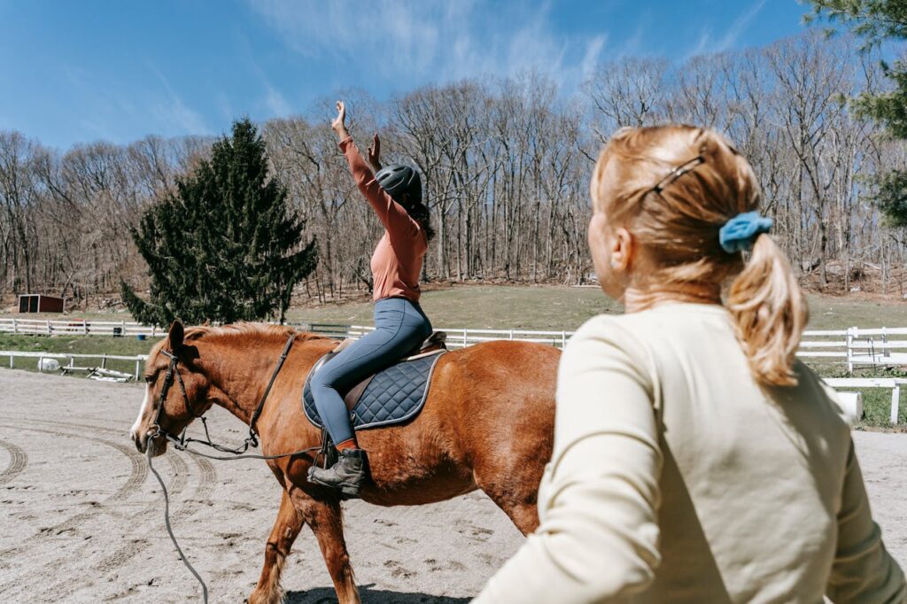woman experiencing the benefits of equine therapy for addiction