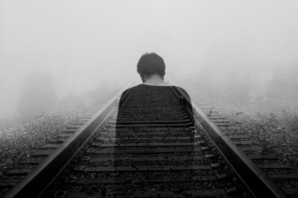 silhouette of a man
