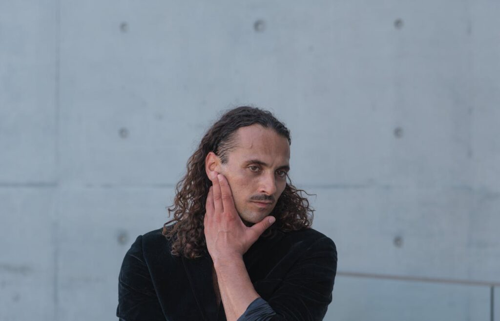 a man thinking
