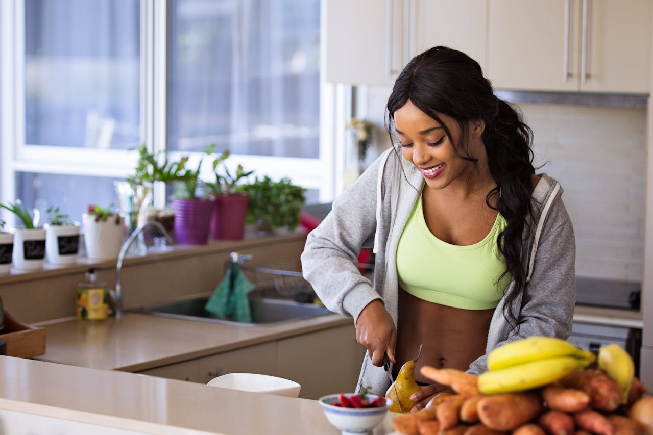 cooking while thinking about lifestyle changes to support recovery