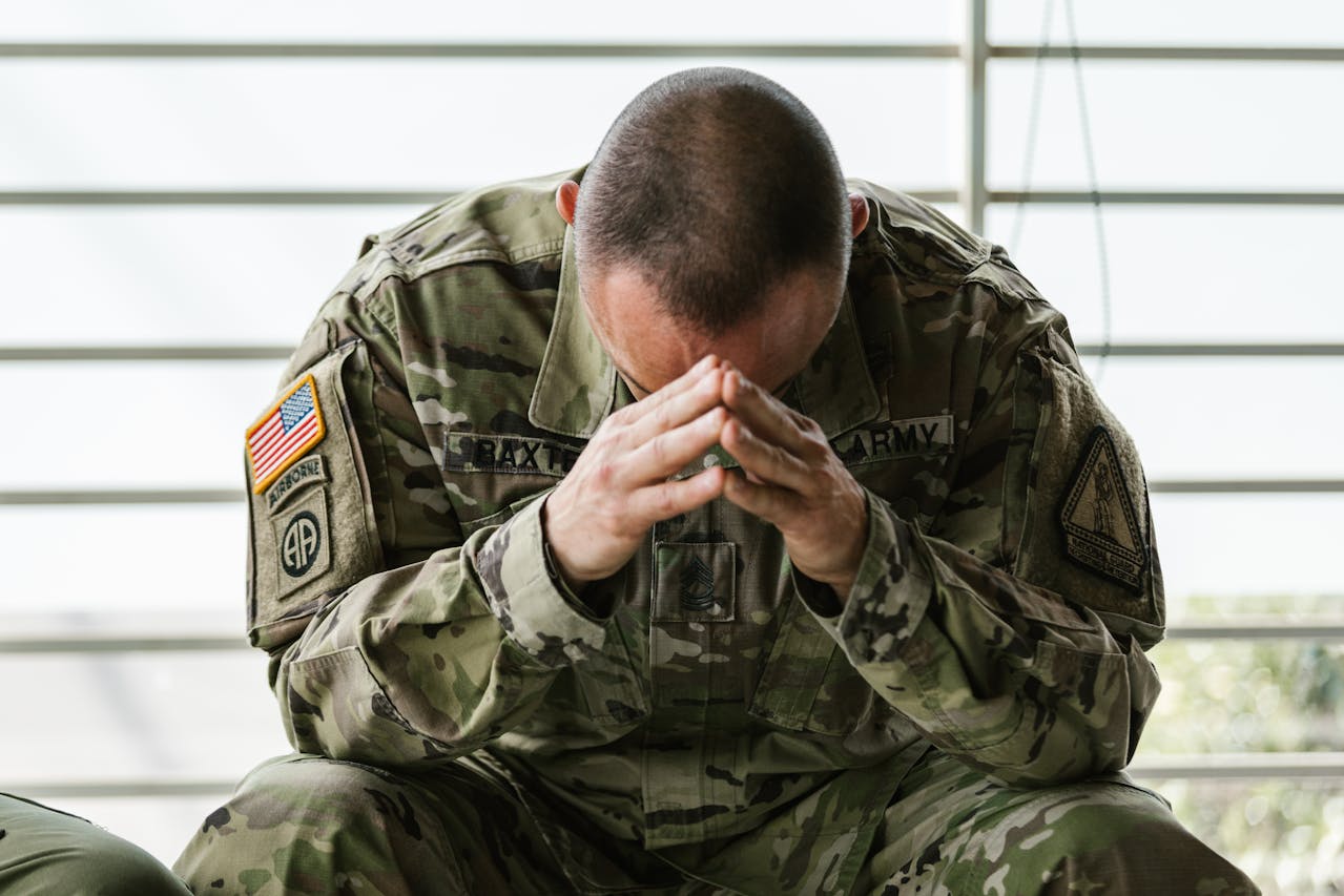 veteran with signs of ptsd and substance abuse