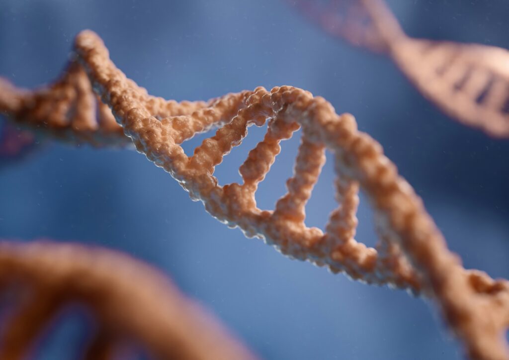 double helix structure of DNA depicting the role of environmental factors in addiction