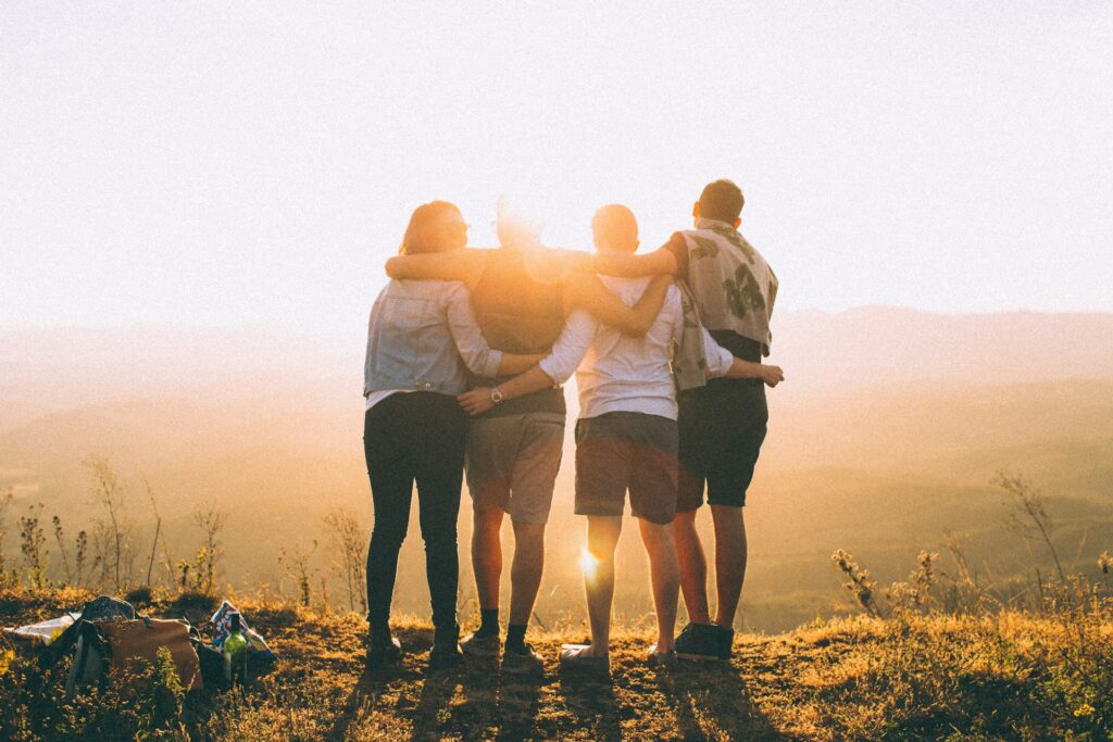 family hugging