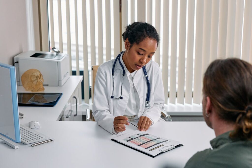 a man getting admitted into rehab