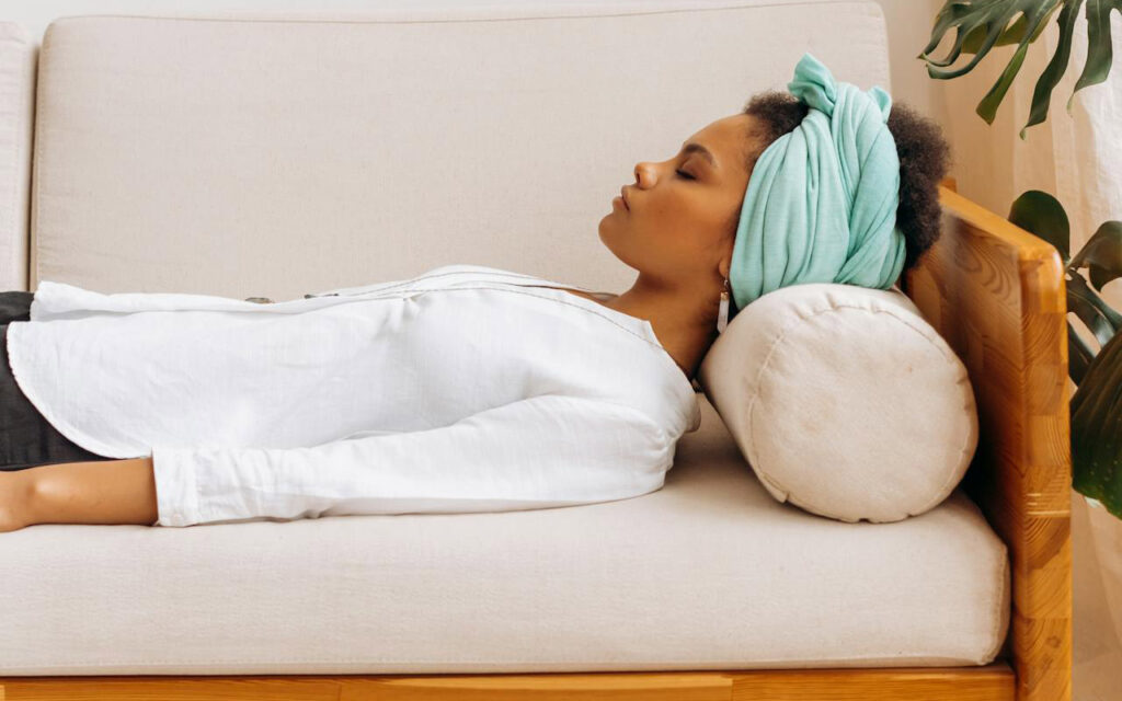 woman resting
