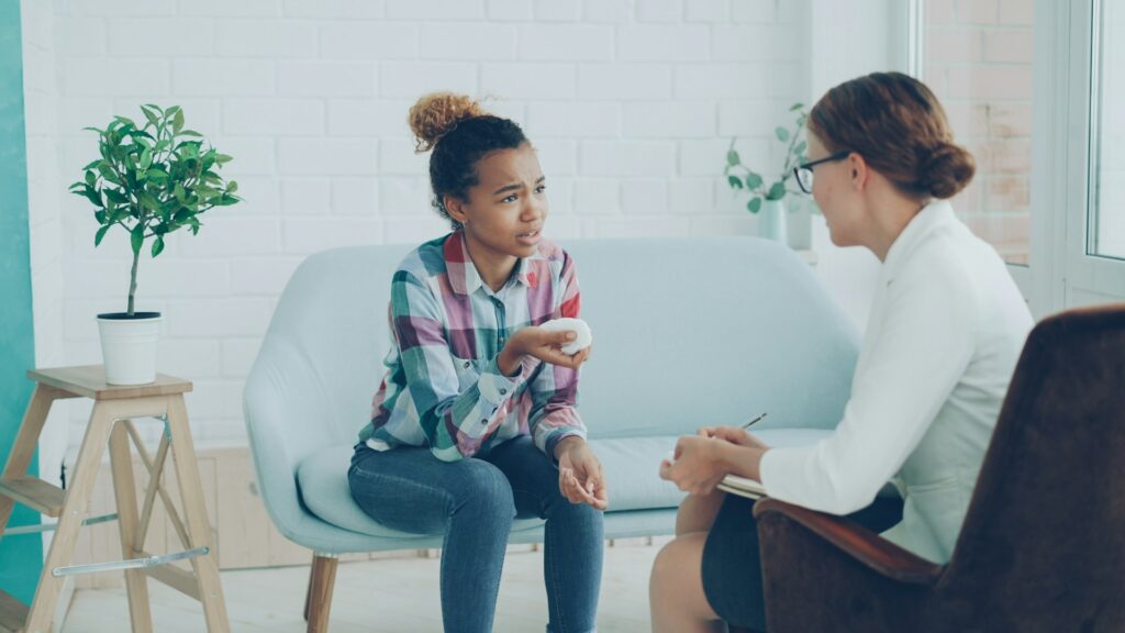 women talking