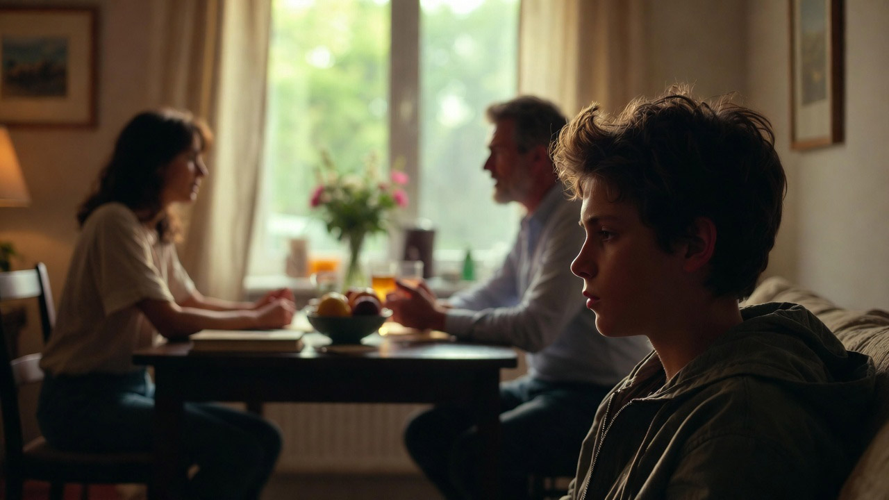 kid thinking about the impact of substance use on families